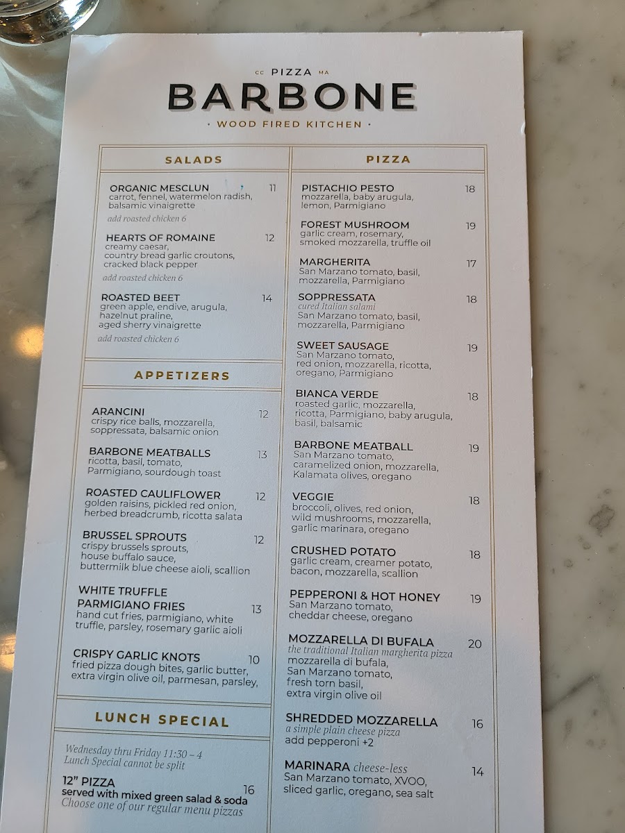 Pizza Barbone Menu-2
